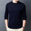 New men's knitted sweater, round-neck base sweater, thin sweater, slimming men's sweater, solid color knitted sweater for men Application Scenario